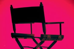 PHOTO: Silhouette photo of a Director's chair