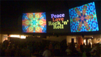 PHOTO: Domeshow screens at the Institute of Texan Cultures